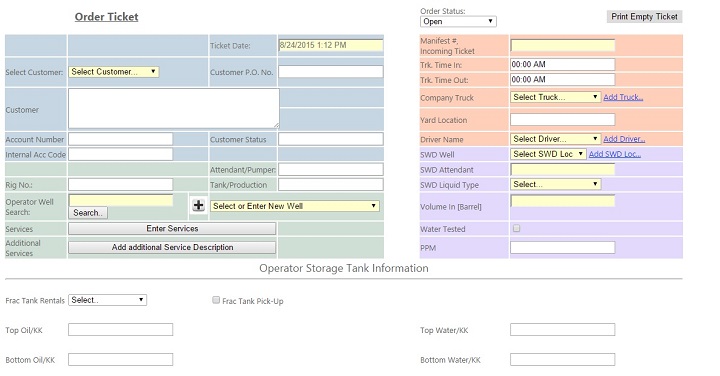 RLM Input Ticket